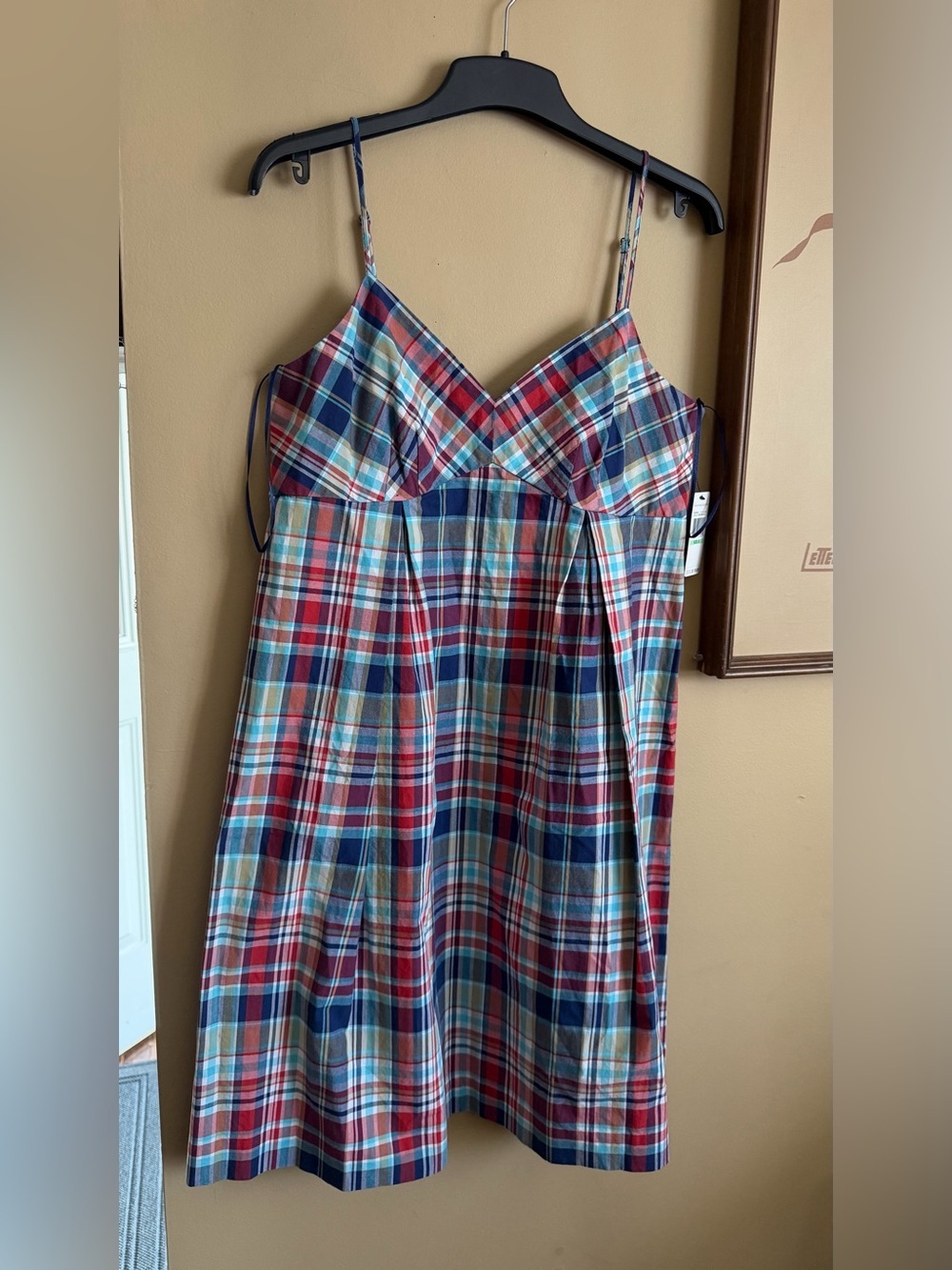 Nautica Vintage Plaid Cotton Sundress - Coastal Preppy - NWT size 8
